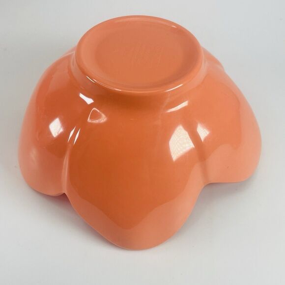 Spritz Melamine Colorful Coral Floral Tulip Bowls Dishwasher Safe Lot of 4 - Picture 4 of 10